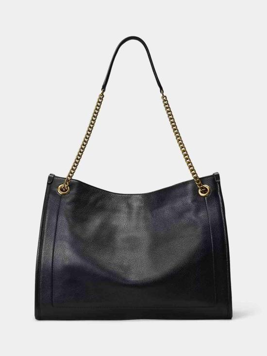 26FW 랄프 로렌 라지 쇼퍼백 431969352002 BLACK - RALPH LAUREN
