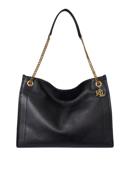 26FW 랄프 로렌 라지 쇼퍼백 431969352002 BLACK