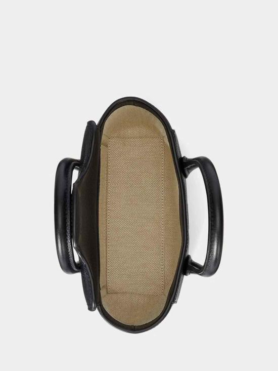 26SS 랄프 로렌 태너 페블 레더 스몰 사첼 토트백 431969349002 Black - RALPH LAUREN