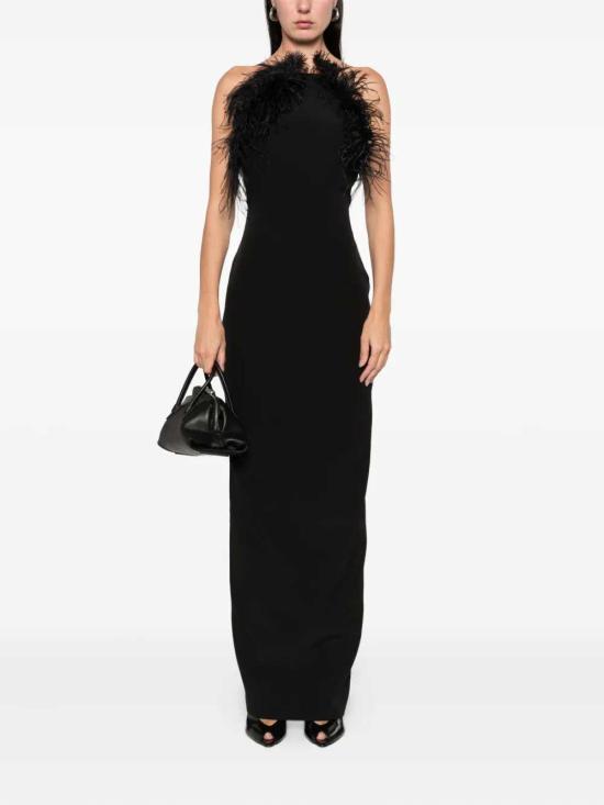 26SS 디 아티코 롱 원피스 260WCW00264PLL088FS BLACK - THE ATTICO