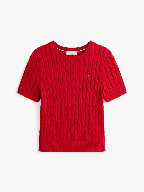  타미힐피거 스웨터 WW45656 XLD MEDIUM RED DOM