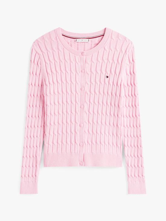 25FW 타미힐피거 가디건 WW46514 TOL CLASSICPINK DOM