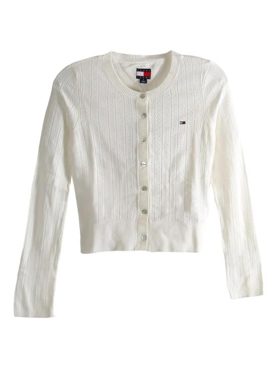 25FW 타미힐피거 가디건 DW20966YBL ECRU DOM