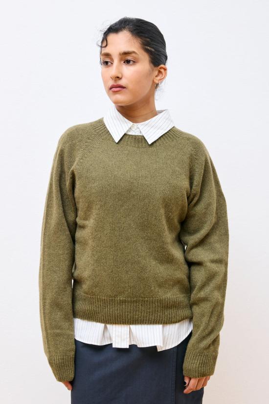  마가렛호웰 스웨터 WOKN0448S25MGU JUP JUNIPER GREEN DOM