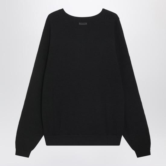 25FW 피어오브갓 긴팔 티셔츠 192HO256161F Black - FEAR OF GOD