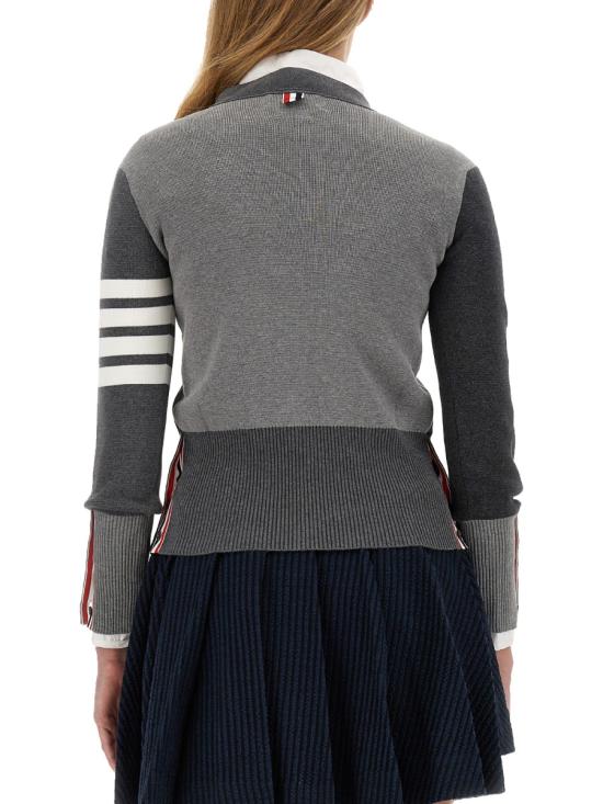 26SS 톰브라운 펀믹스 밀라노 스티치 4바 코튼 가디건 FKC207F00219982 MIX DOM - THOM BROWNE