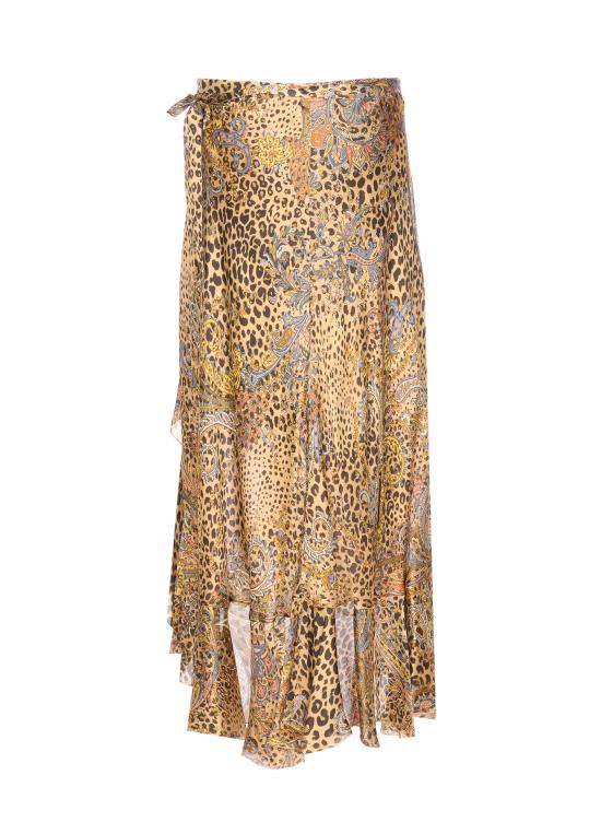 26SS 에트로 미디 스커트 WRFA0176 99SA1N9X0826 Brown - ETRO