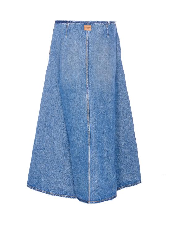 26SS 알렉산더 왕 미디 스커트 4DC1265958 400C Blue - ALEXANDER WANG