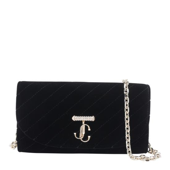 26SS 지미추 지갑 AVN CURVE WALLET CHN AJNBLACK SHINY GOLD Black