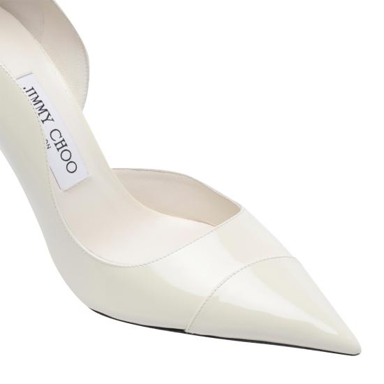 26SS 지미추 힐/펌프스 BRIGITTE 100 PATLATTE White - JIMMY CHOO