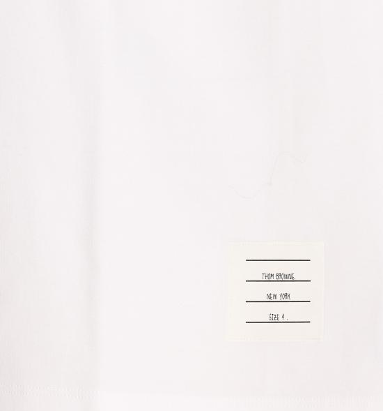 26SS 톰브라운 반팔 티셔츠 MJS246A 07323100 White - THOM BROWNE