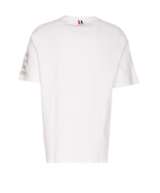 26SS 톰브라운 반팔 티셔츠 MJS246A 07323100 White - THOM BROWNE