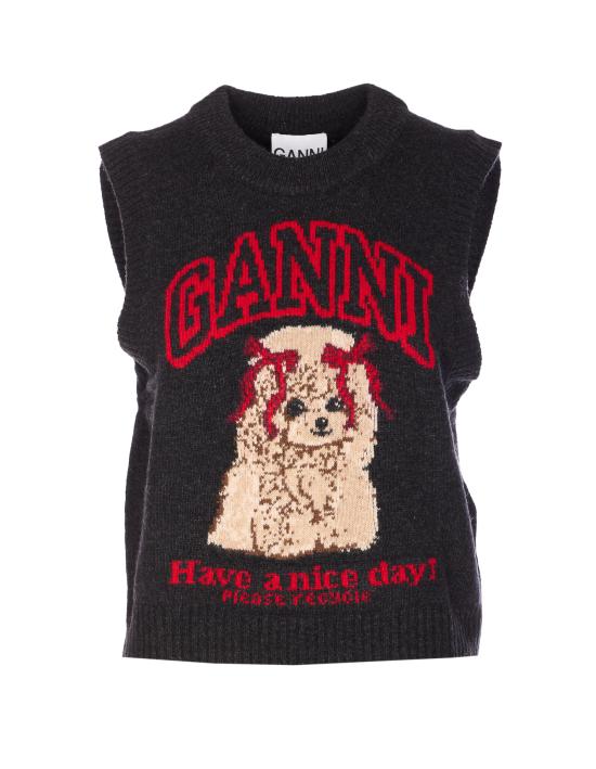 26SS 가니 베스트 A1070264 052 Black
