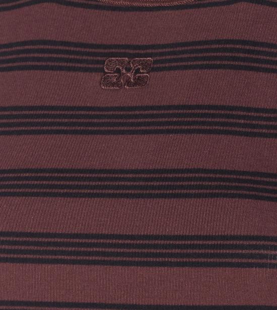 26SS 가니 긴팔 티셔츠 A1050049 00B Brown - GANNI