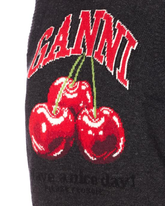 26SS 가니 베스트 A1070264 252 Black - GANNI