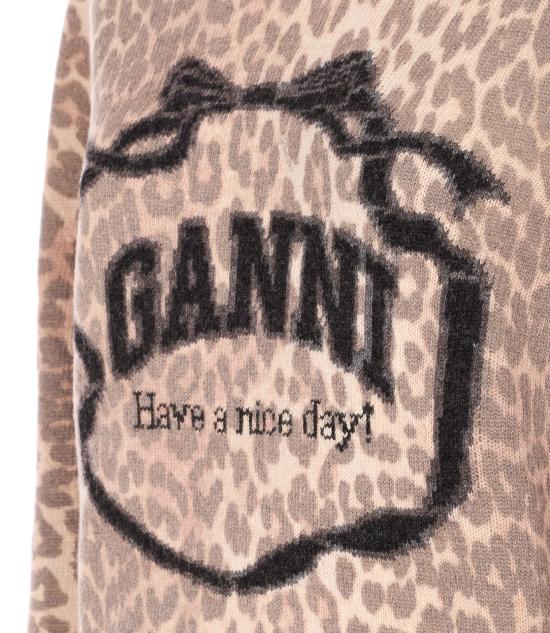 26SS 가니 스웨터 A1070265 943 Brown - GANNI