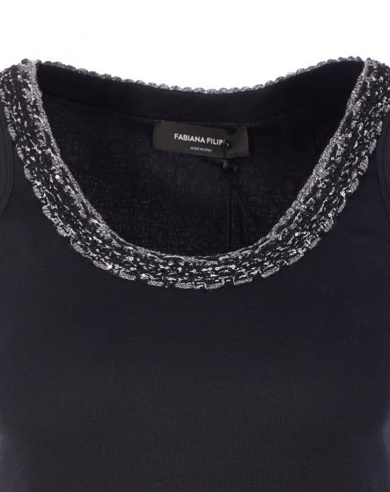 26SS 파비아나 필리피 스웨터 JED266F602 L9185146 Black - FABIANA FILIPPI