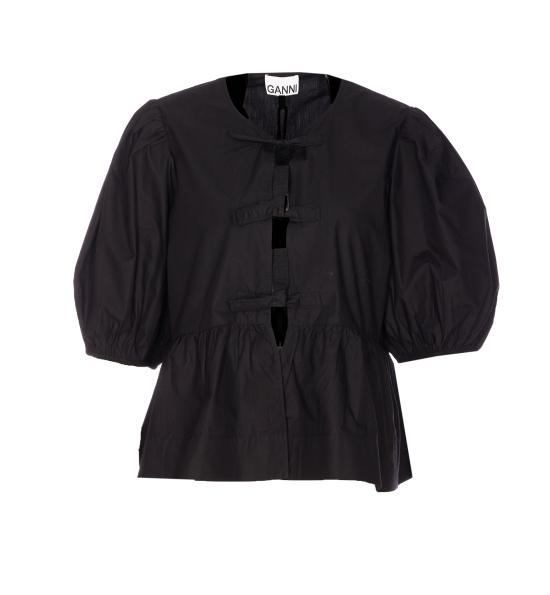 26SS 가니 블라우스 F7364 099 Black