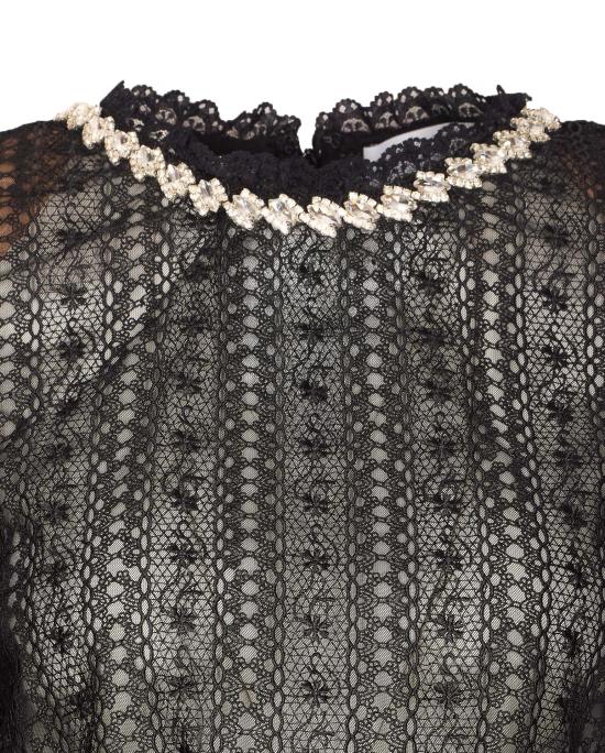 26SS 셀프 포트레이트 긴팔 티셔츠 172T BLACK Black - SELF PORTRAIT