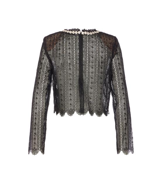 26SS 셀프 포트레이트 긴팔 티셔츠 172T BLACK Black - SELF PORTRAIT