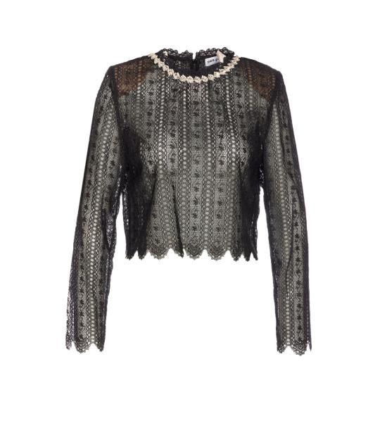 26SS 셀프 포트레이트 긴팔 티셔츠 172T BLACK Black