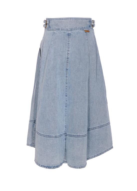 26SS 짐머만 미디 스커트 6382SC26R CSW Blue - ZIMMERMANN