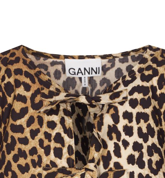 26SS 가니 블라우스 F9116 943 Brown - GANNI