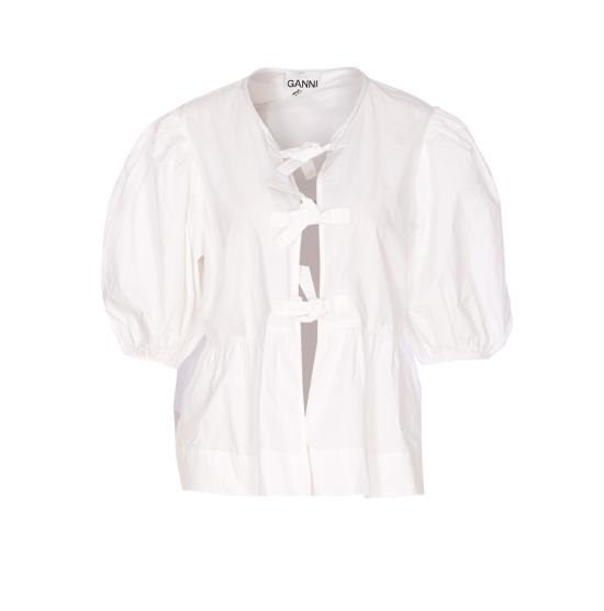 26SS 가니 블라우스 F7364 151 White