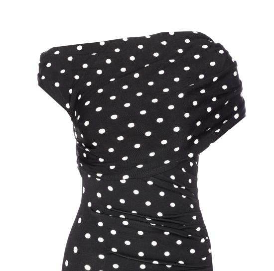 26SS 셀프 포트레이트 미디 원피스 108MA BLACK WHITE Black - SELF PORTRAIT