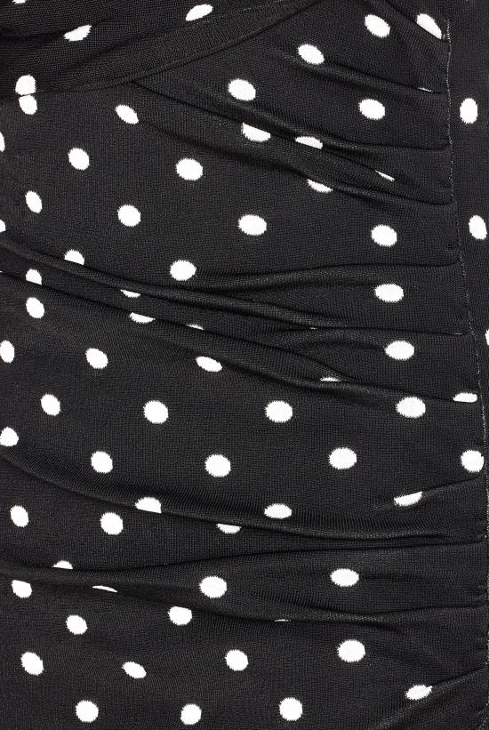 26SS 셀프 포트레이트 미디 원피스 108MA BLACK WHITE Black - SELF PORTRAIT