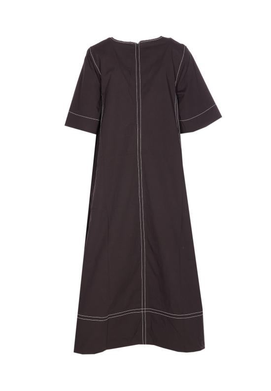 26SS 가니 미디 원피스 A1030138 099 Black - GANNI