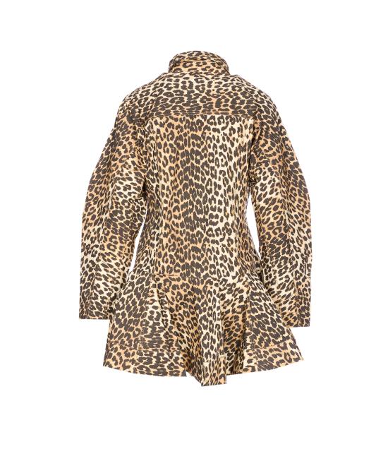 26SS 가니 미디 원피스 A1030184 859 Brown - GANNI