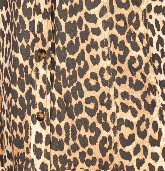 26SS 가니 미디 원피스 A1030184 859 Brown - GANNI