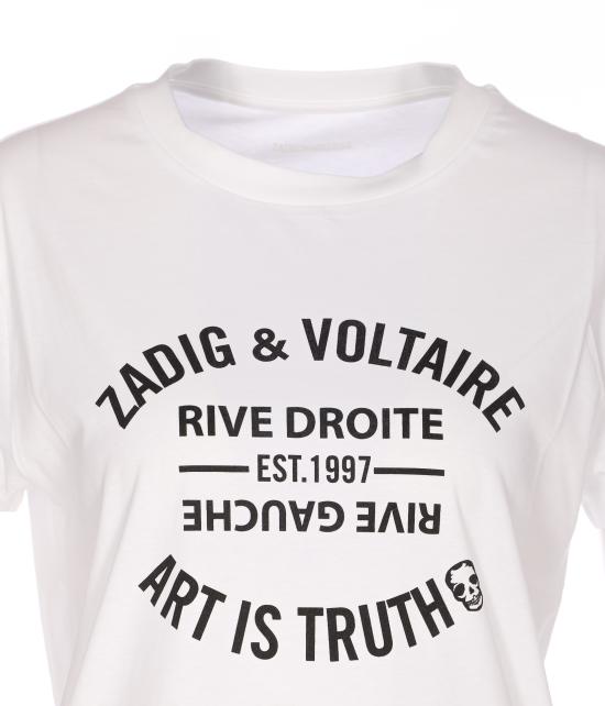 26SS 자딕앤볼테르 반팔 티셔츠 JWTS02769 107 White - ZADIG & VOLTAIRE