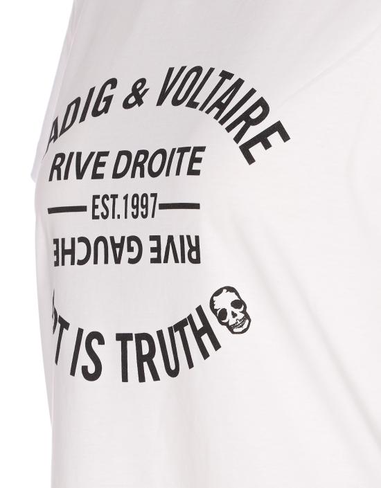 26SS 자딕앤볼테르 반팔 티셔츠 JWTS02769 107 White - ZADIG & VOLTAIRE