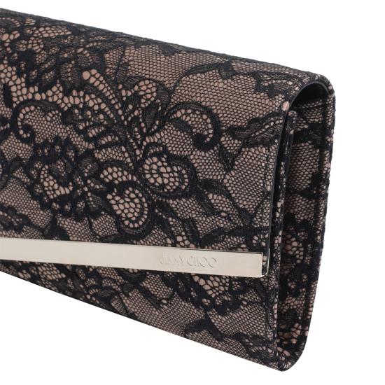 26SS 지미추 지갑 EMMIE JXOBLACK BALLET PINK LIGHT GOL Black - JIMMY CHOO