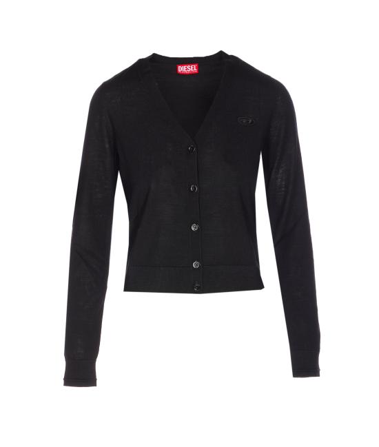 26SS 디젤 컷아웃 로고 엠 알리마 울 가디건 A17499 0DCCH9XX Black