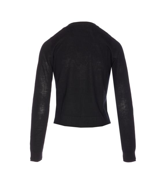 26SS 디젤 컷아웃 로고 엠 알리마 울 가디건 A17499 0DCCH9XX Black - DIESEL