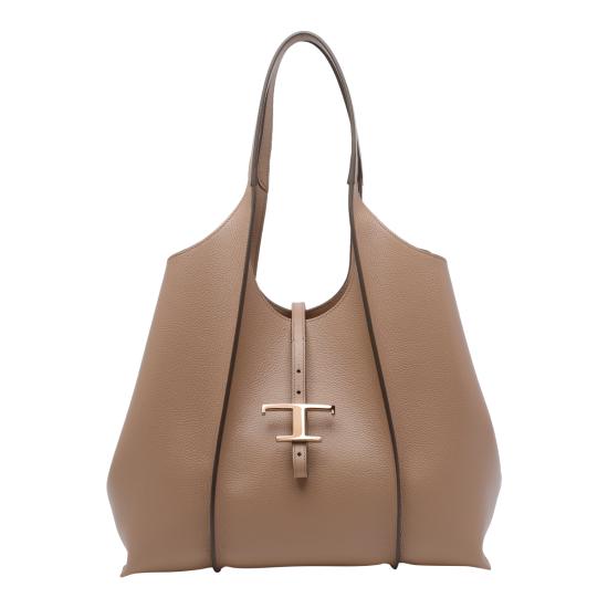 26SS 토즈 T 타임리스 미니 쇼핑백 XBWTSBA0300 XSOC428 Beige
