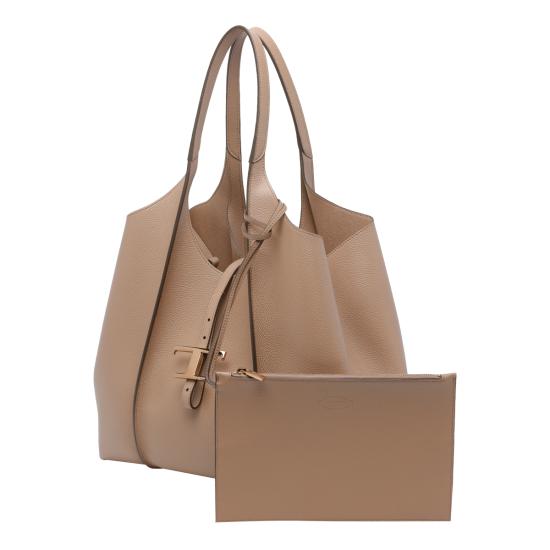 26SS 토즈 T 타임리스 미니 쇼핑백 XBWTSBA0300 XSOC428 Beige - TODS