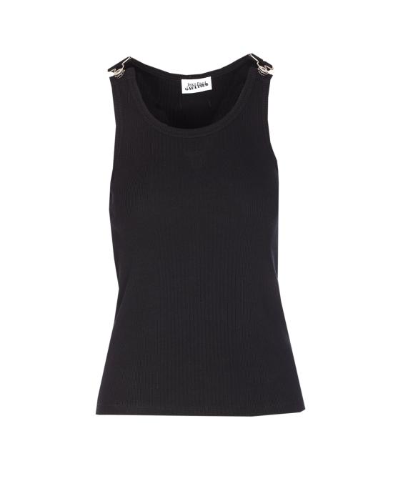 26SS 장 폴 고티에 민소매 티셔츠 TO380 J01400 Black