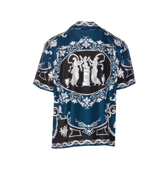 26SS 베르사체 반팔 셔츠 1022740 1A160965BE50 Blue - VERSACE