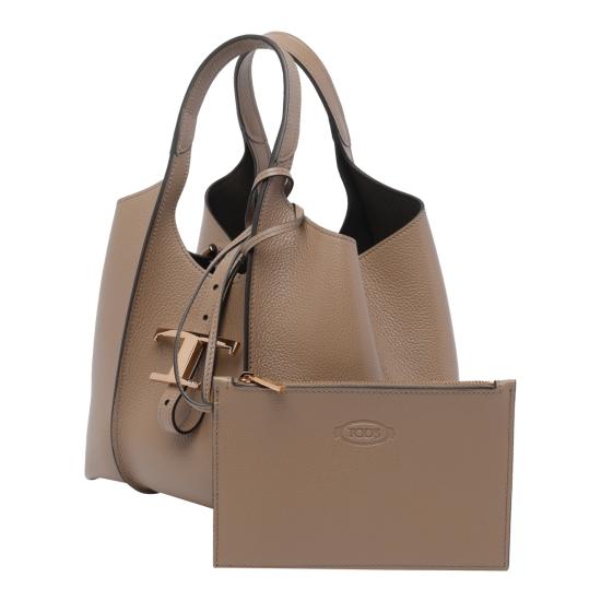 26SS 토즈 T 타임리스 미니 토트백 XBWTSBA9100 XSOC413 Brown - TODS