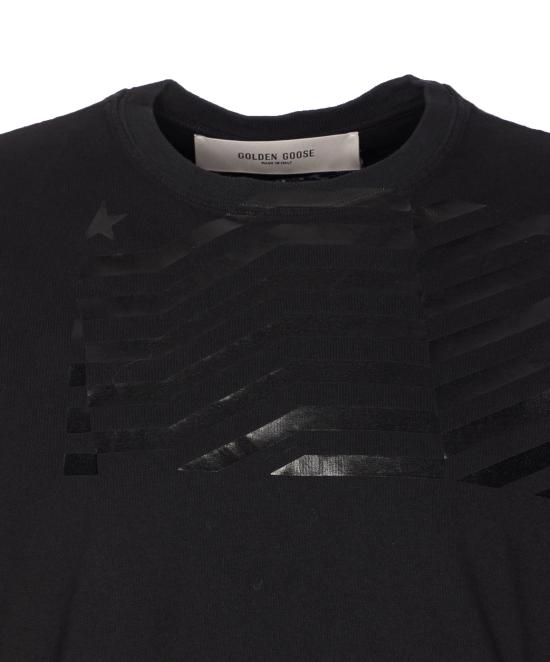 26SS 골든구스 반팔 티셔츠 GUP01220 P00237090100 Black - GOLDEN GOOSE