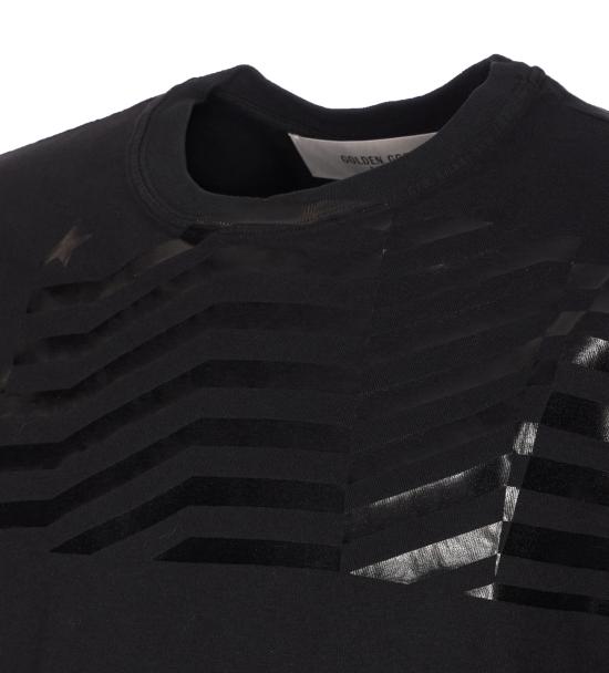 26SS 골든구스 반팔 티셔츠 GUP01220 P00237090100 Black - GOLDEN GOOSE