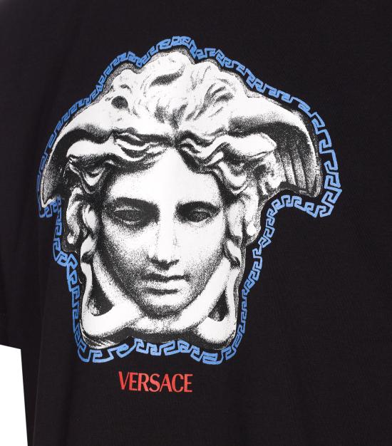 26SS 베르사체 반팔 티셔츠 1013302 1A167531B000 Black - VERSACE