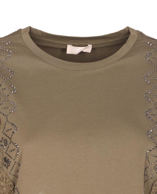 26SS 리우조 반팔 티셔츠 WA6311J3885 90822 Green - LIU JO