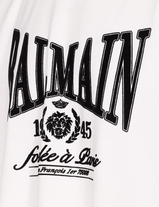 26SS 발망 긴팔 티셔츠 ED006GF46 GAB White - BALMAIN