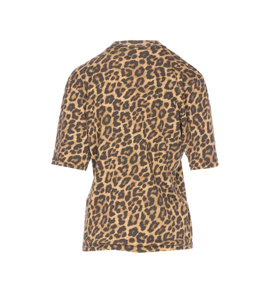 26SS 애니빙 반팔 티셔츠 A0811154 MTL59LEOPARD Brown - ANINE BING