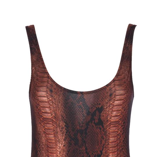 26SS 장 폴 고티에 원피스 수영복 SW093 J035P6000 Brown - JEAN PAUL GAULTIER